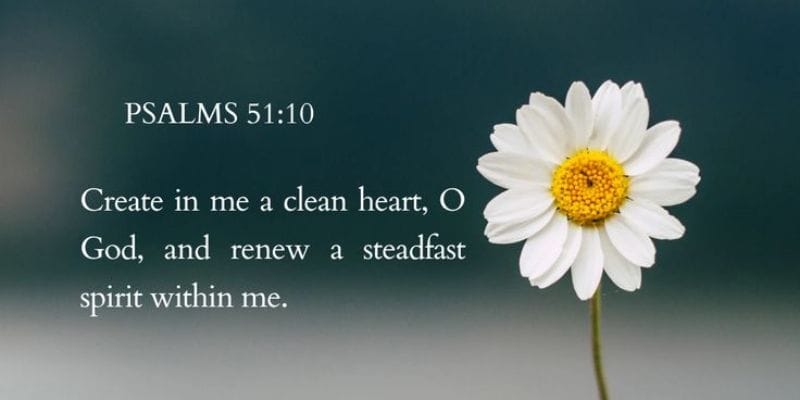 Psalm 51:10 – Bible Verse of the Day